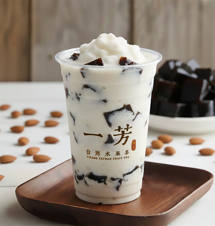 Almond Milk Grass jelly