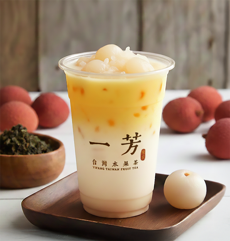 Yogurt Lychee Green Tea